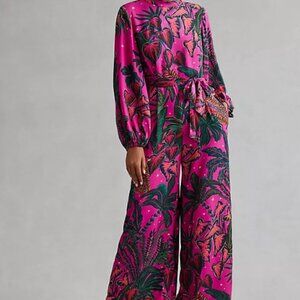 FARM Rio Pink Tropical Boho Jumpsuit